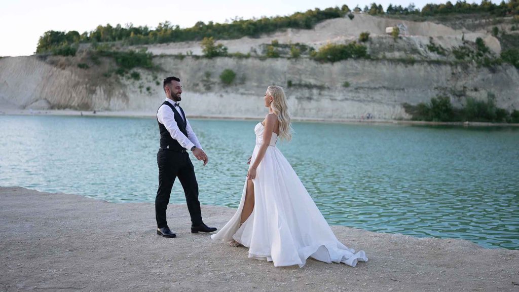 Kadar sa snimanja venčanja na jezeru — primer iz naše produkcije