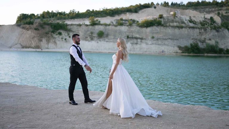 Kadar sa snimanja venčanja na jezeru — primer iz naše produkcije