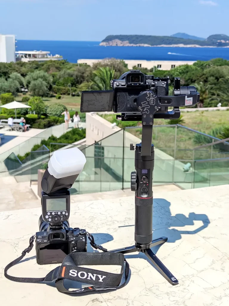 Snimanje konferencije u Dubrovniku, kamera na gimbalu
