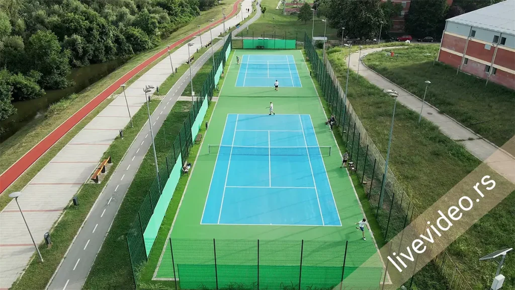 Snimanje dronom — Sportski tereni Novi Sad