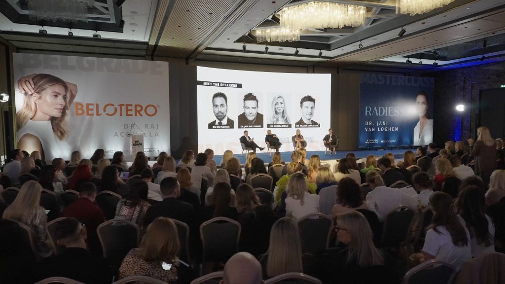 Panel discussion on stage at a congress at Hilton Belgrade