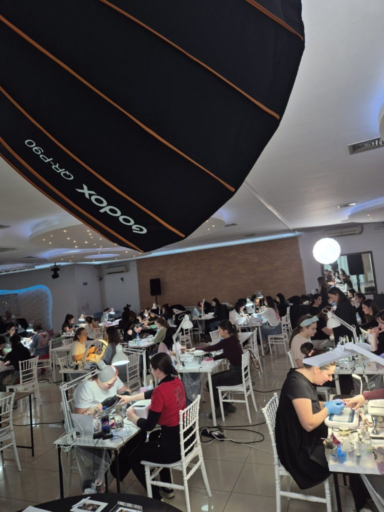 Nail Beauty Championship, competitors at their workstations